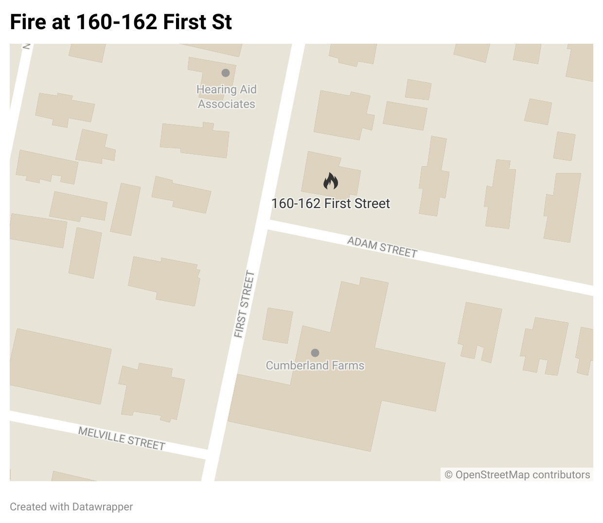 Fire at 160-162 First St.